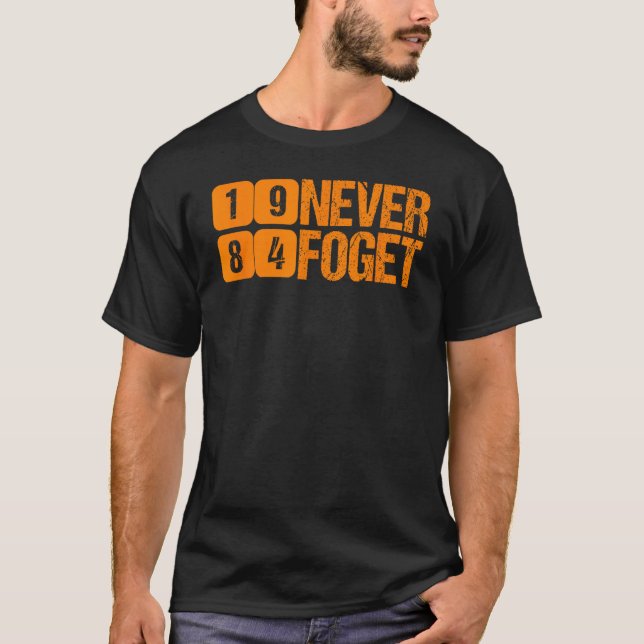 Sikh-Pridet Glöm aldrig 1984 Singh Punjabi 1 T Shirt (Framsida)