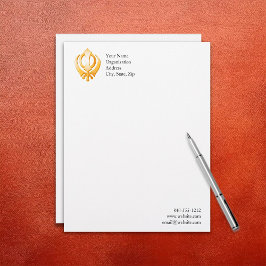 Sikh Symbol Brevhuvud