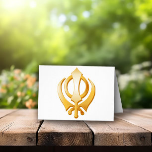 Sikh Symbol-hälsningskort Hälsningskort