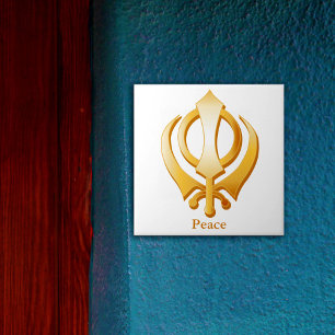 Sikh Symbol Kakelplatta