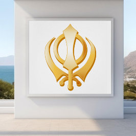 Sikh Symbol Perfect Poster