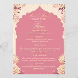 Sikh Wedding Reception Menu | budget Flat Menu Meny