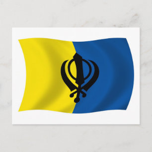 Sikhism Flag Postkort Vykort