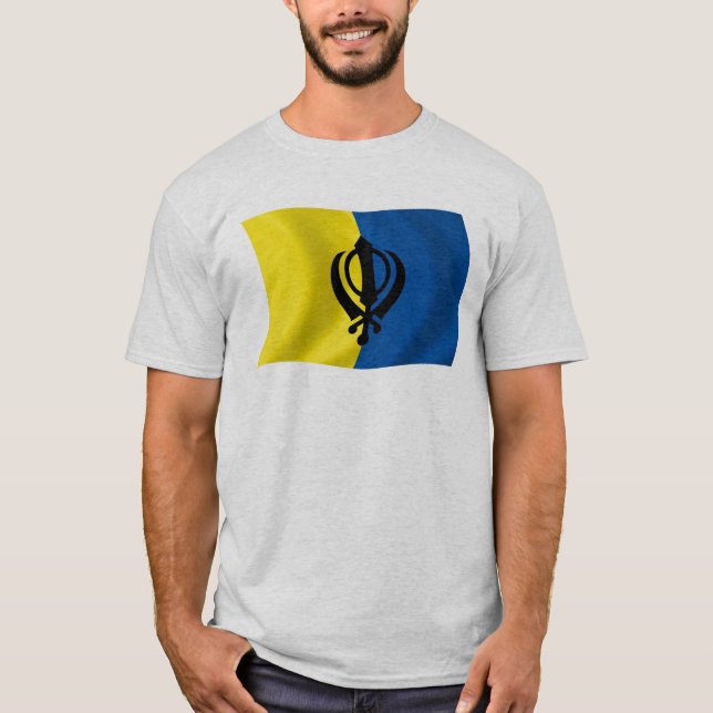 Sikhism Flagga Shirt T-shirt (Framsida)