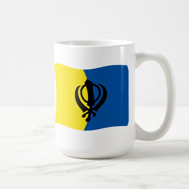 Sikhism Flaggmugg Kaffemugg (Höger)