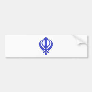 SikhKhanda blått Bildekal
