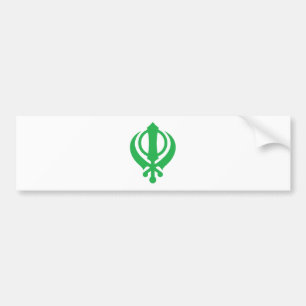 SikhKhanda grönt Bildekal