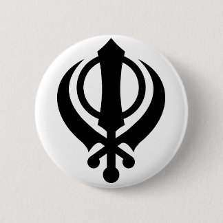 SikhKhanda svart Knapp
