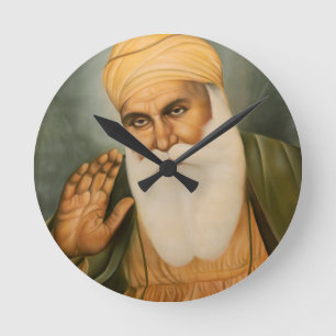Sikhkonst/symbol Rund Klocka