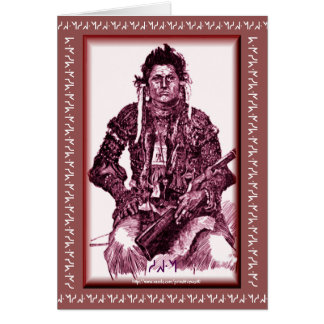 "Siksika -ᓱ ᖽ ᐧ ᖿ" Hälsningskort