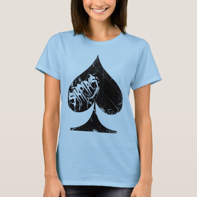 sikspadeworn tee shirt (Framsida)