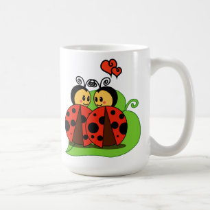 Sikt för kärlek först kaffemugg