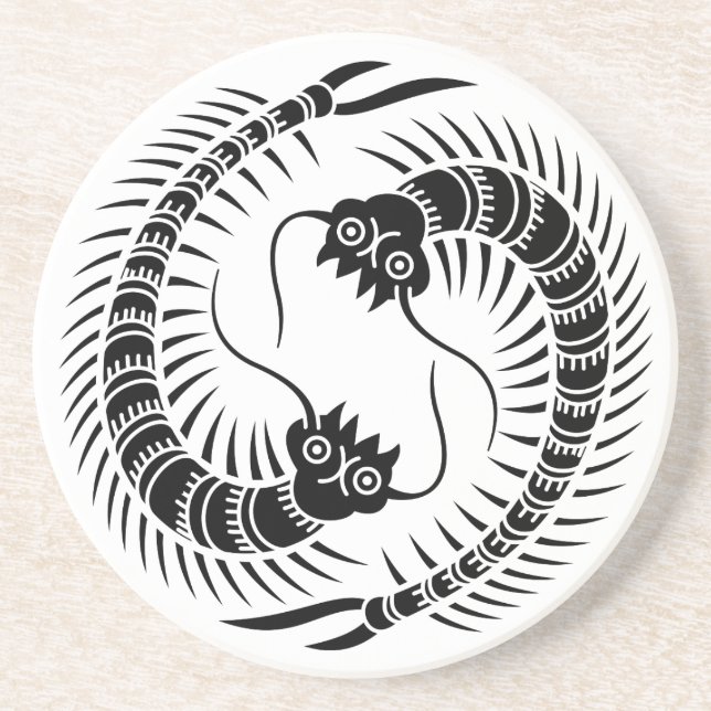 Sikta Centipedes-cirkel Underlägg Sandsten (Framsidan)