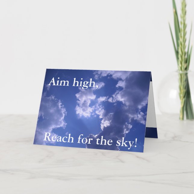 Sikta högt, Reach till himmel! Kort (Framsida)