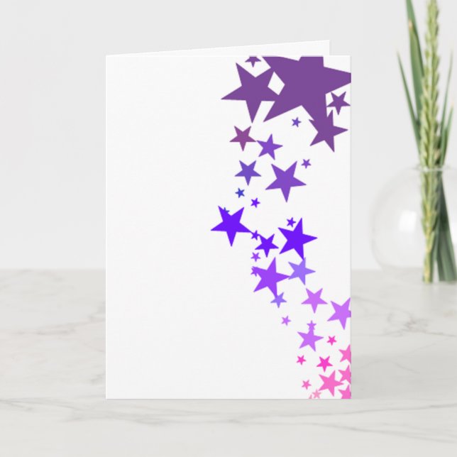 sikta mot stjärnorna kort (Framsida)