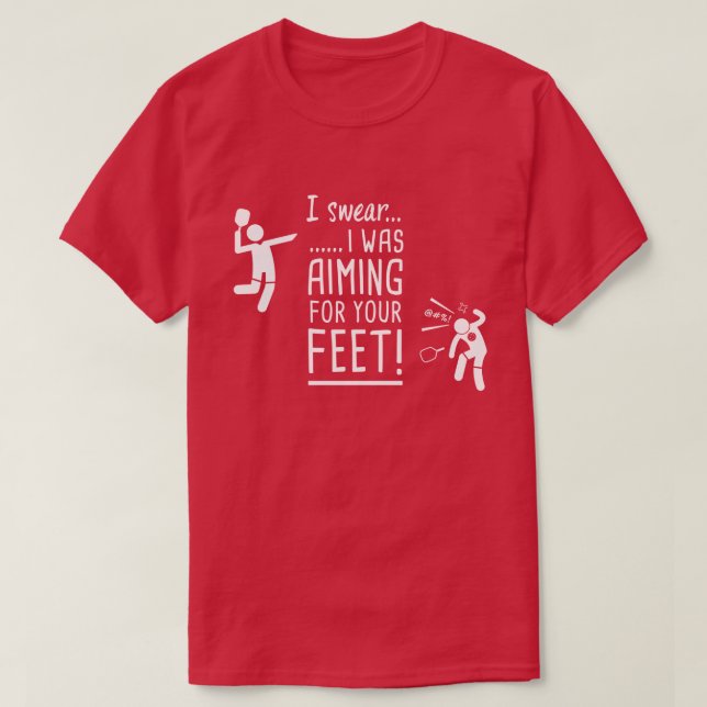"Sikta rolig Pickleball för för din fot" skjorta Tröja (Design framsida)