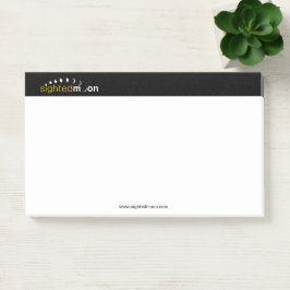 Siktad Måne-Logotyp 10X6 Post-it Block