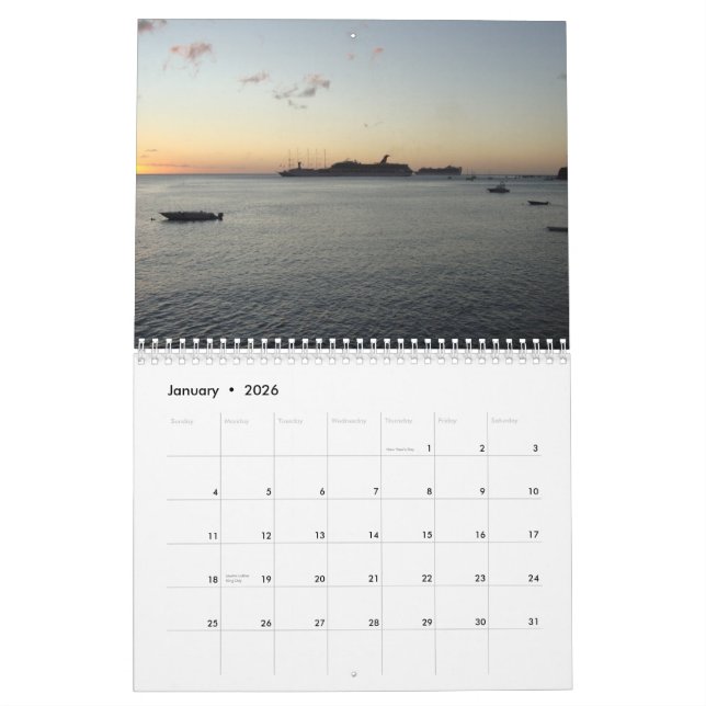 Siktar av den dominikiska kalendern kalender (Jan 2026)