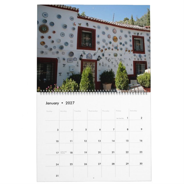 Siktar från Spanien Kalender (Jan 2027)