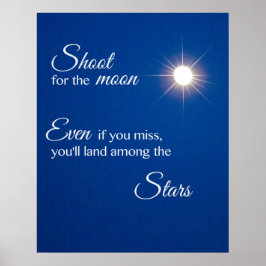 Siktar mot månen poster