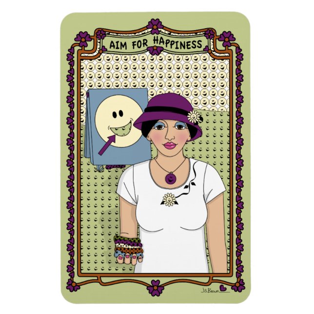 Siktar på Lycka_A_4x6 Kylskåp Magnet (Vertikal)