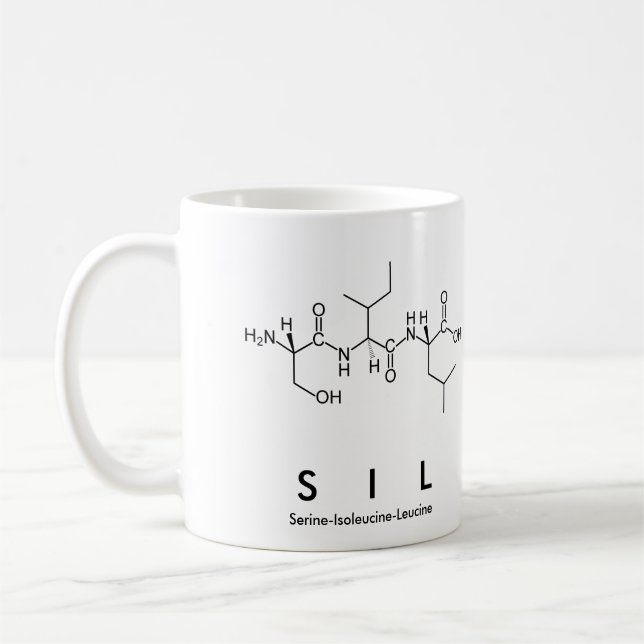 Sil peptide namn mugg (Vänster)