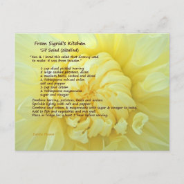 Sil Salad Recipe-vykort Vykort