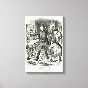 Sila baddaren - blinda man fantast, 1888 canvastryck
