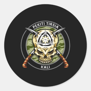 Silat Eskrima Pekiti Tirsia Kali Filio Runt Klistermärke