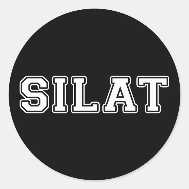 Silat Runt Klistermärke (Framsida)
