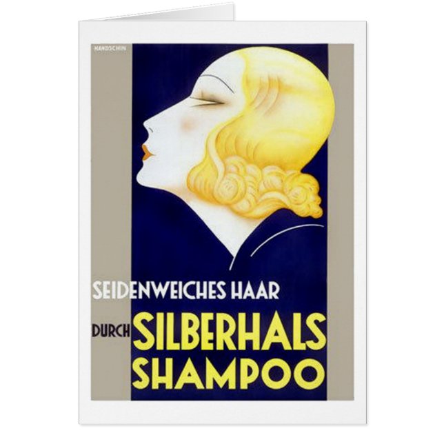 Silberhals Shampoo Hälsningskort (Framsidan)