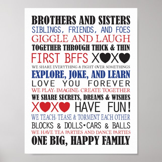 Silbings Wall Decor Poster (Framsidan)