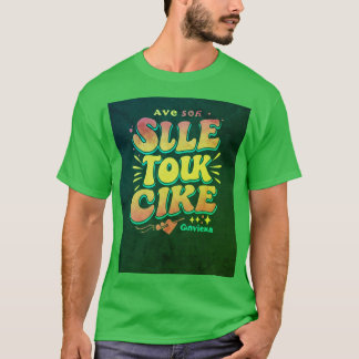 "SILE TOLK CIKE Slogan Printing Manar-shirt" "Mana T Shirt