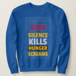 Silence Dödas Hungrig Screams Gaza Starvation T Shirt
