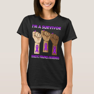 Silence Hand I's A Survivor Domestic Violence T Shirt