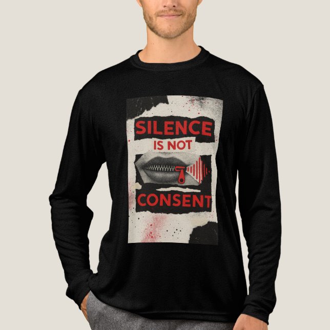 Silence Is Not Consent Awareness Shirt T (Framsida)