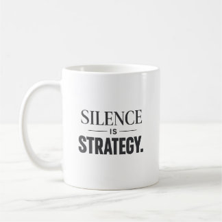 Silence Is Strategy – Minimalist Executive Mindset Kaffemugg