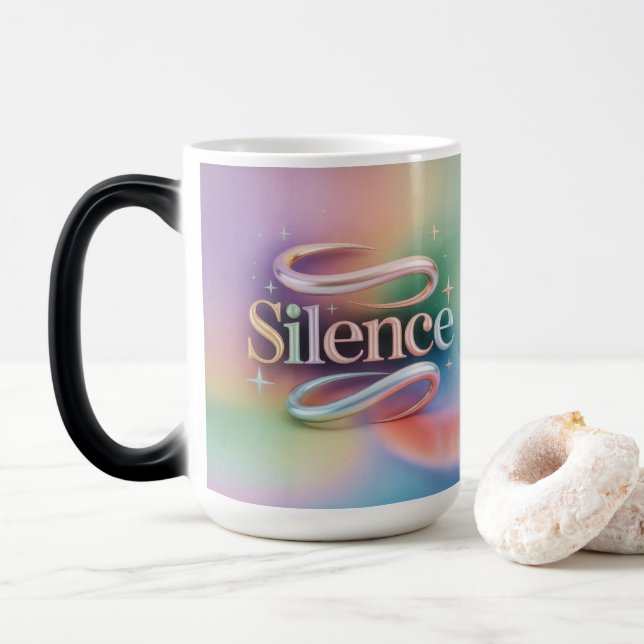 Silence Meditation Pastel Starry Morphing Mug Magisk Mugg (Med munk)