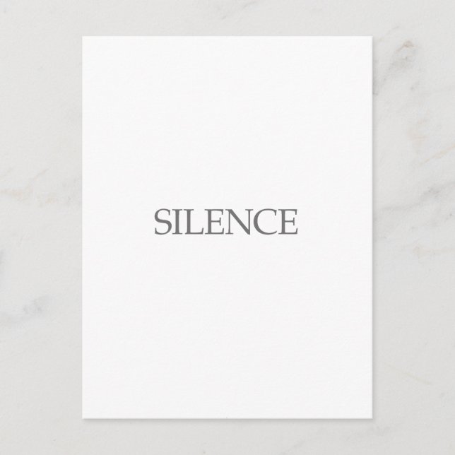 SILENCE VYKORT (Framsida)