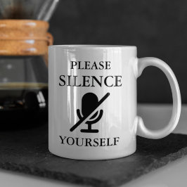 SILENCE YOURSLF LUNT Offert Kaffemugg