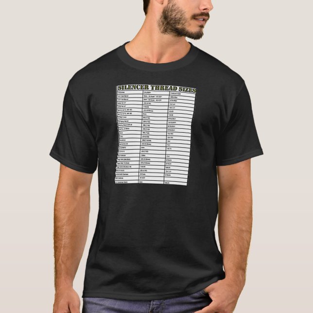 SILENCER TRÅDSTORLEK T SHIRT (Framsida)