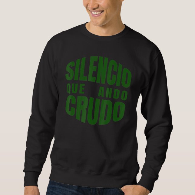 Silenco Que Ando Crudo Mexikansk baksmälla Lång Ärmad Tröja (Framsida)