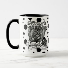 SILENS ÄR FÖR SÅDANA: Guinea Art (polka dots) Mugg