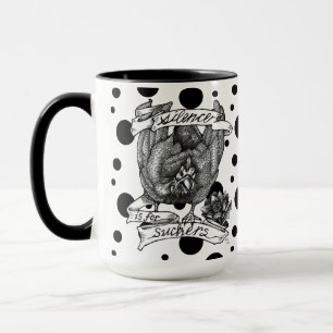 SILENS ÄR FÖR SÅDANA: Guinea Art (polka dots) Mugg