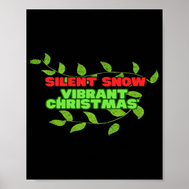 Silent And Vibrant Christmas  Poster (Framsidan)