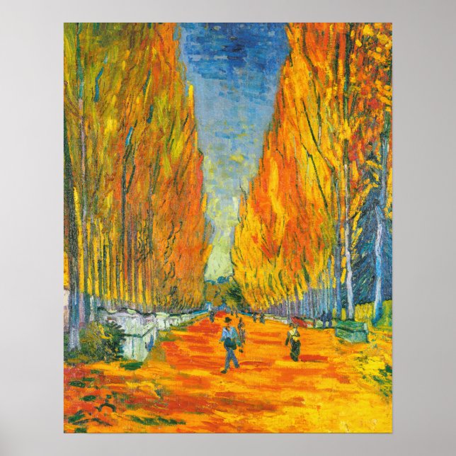 Silent Avenue,Les Alyscamps av Vincent van Gogh Poster (Framsidan)