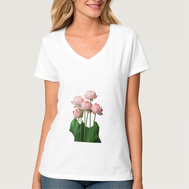 Silent Bloom Lotus in Stillness Grace Rising Seren T Shirt (Framsida)