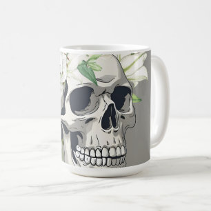 Silent Bloom: Skal och vita filéer Kaffemugg