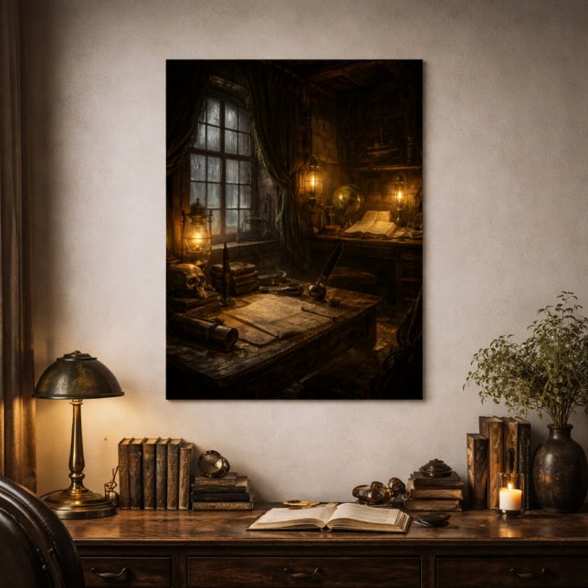 Silent Cabin — Pirate Ship Interior Scene Poster (Skapare uppladdad)