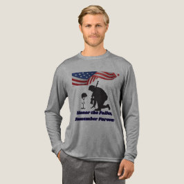 Silent fields of honor grey t shirt